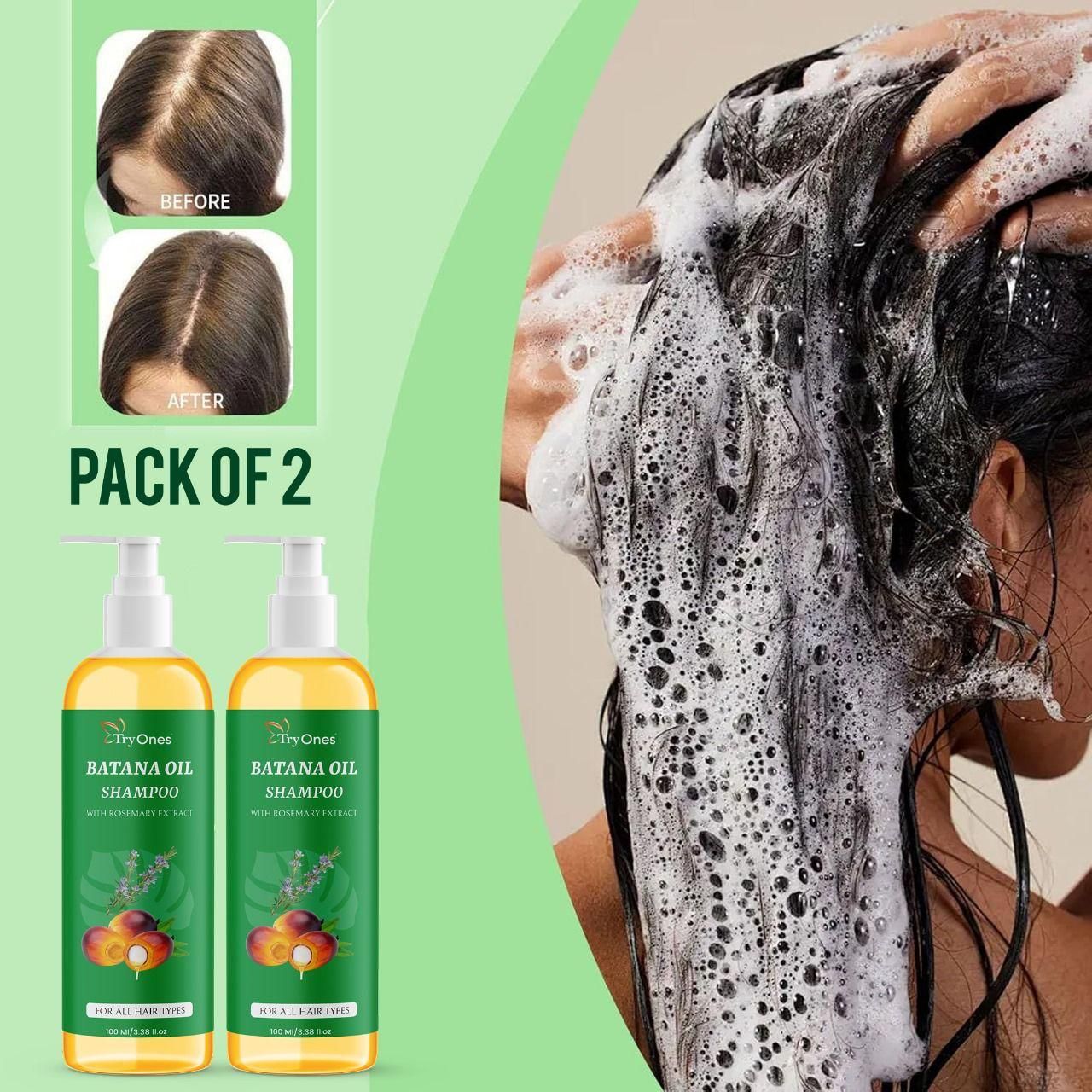 BATANA OIL SHAMPOO with Rosemary Extract (buy 1 get 1 free)