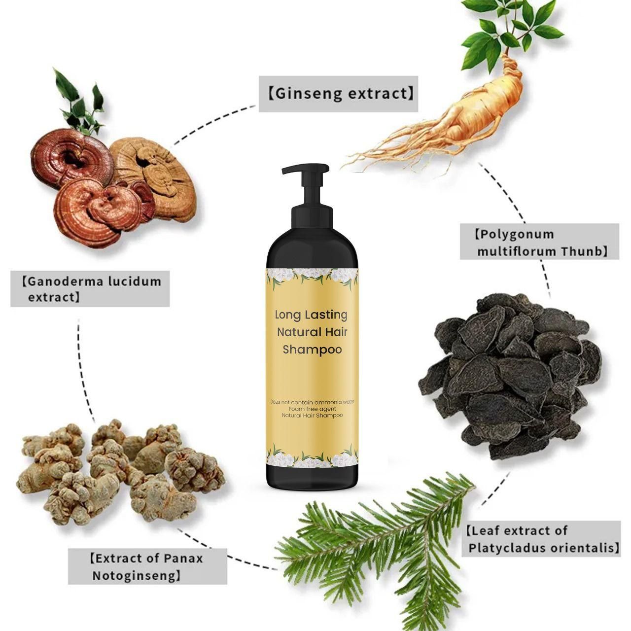 Long Lasting Natural Hair Dye Shampoo (buy 1 get 1 free)